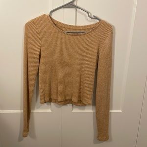 American Eagle cropped ribbed sweater